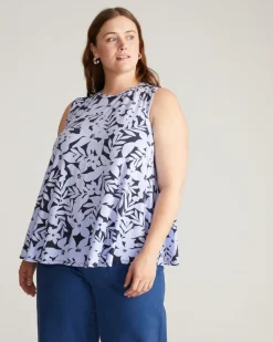 Universal Standard Heatwave Divine Jersey Flared Tank