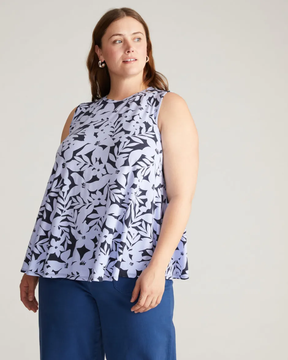 Universal Standard Heatwave Divine Jersey Flared Tank