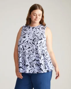 Universal Standard Heatwave Divine Jersey Flared Tank