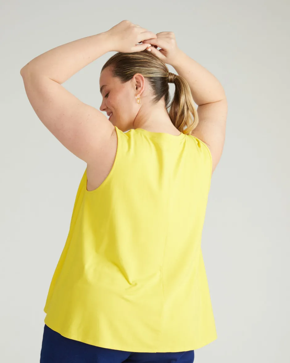 Universal Standard Heatwave Divine Jersey Flared Tank
