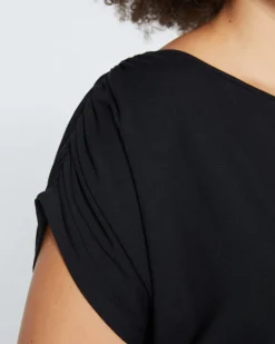 Universal Standard Helena Divine Jersey Gathered Tee