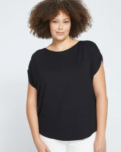 Universal Standard Helena Divine Jersey Gathered Tee