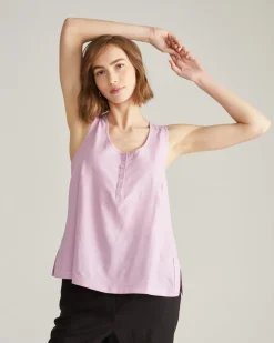 Universal Standard Henley Linen Tank