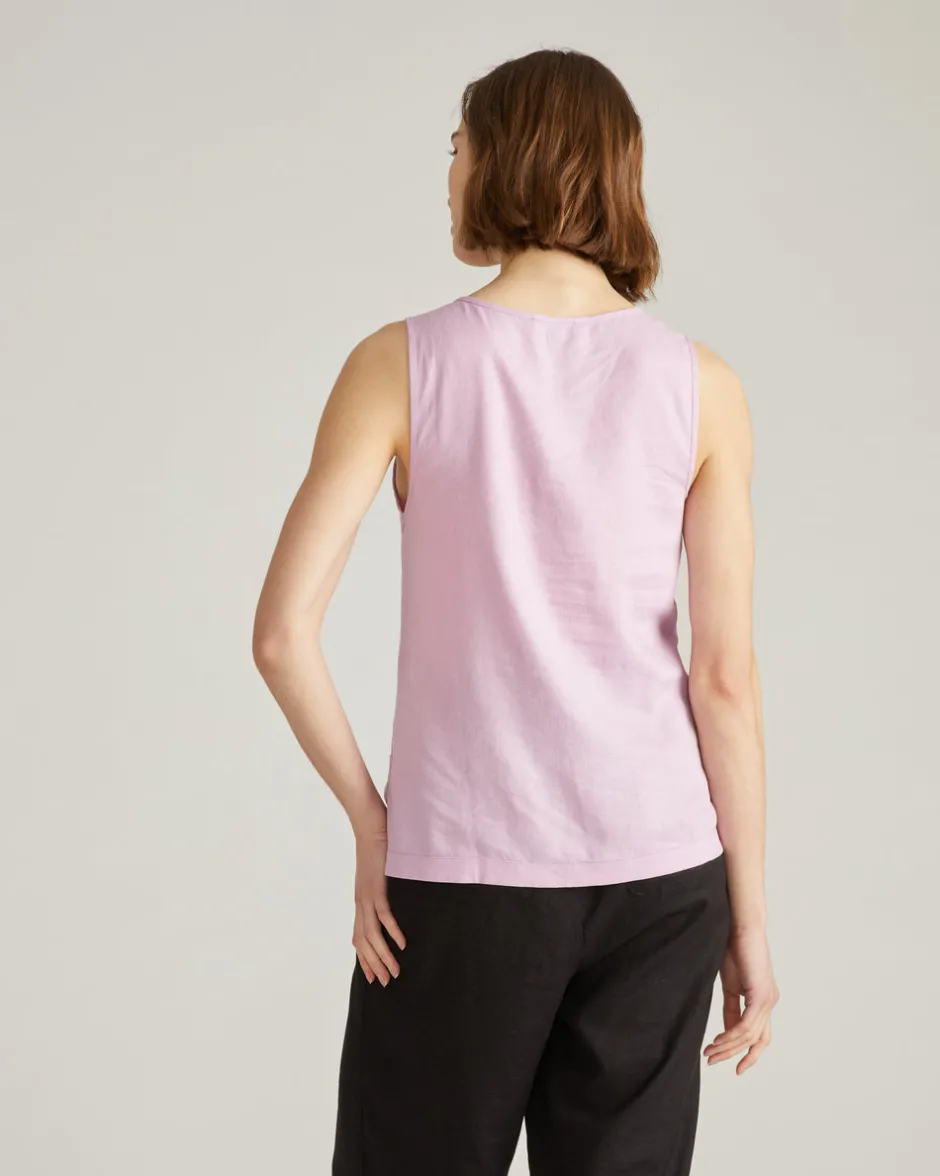 Universal Standard Henley Linen Tank