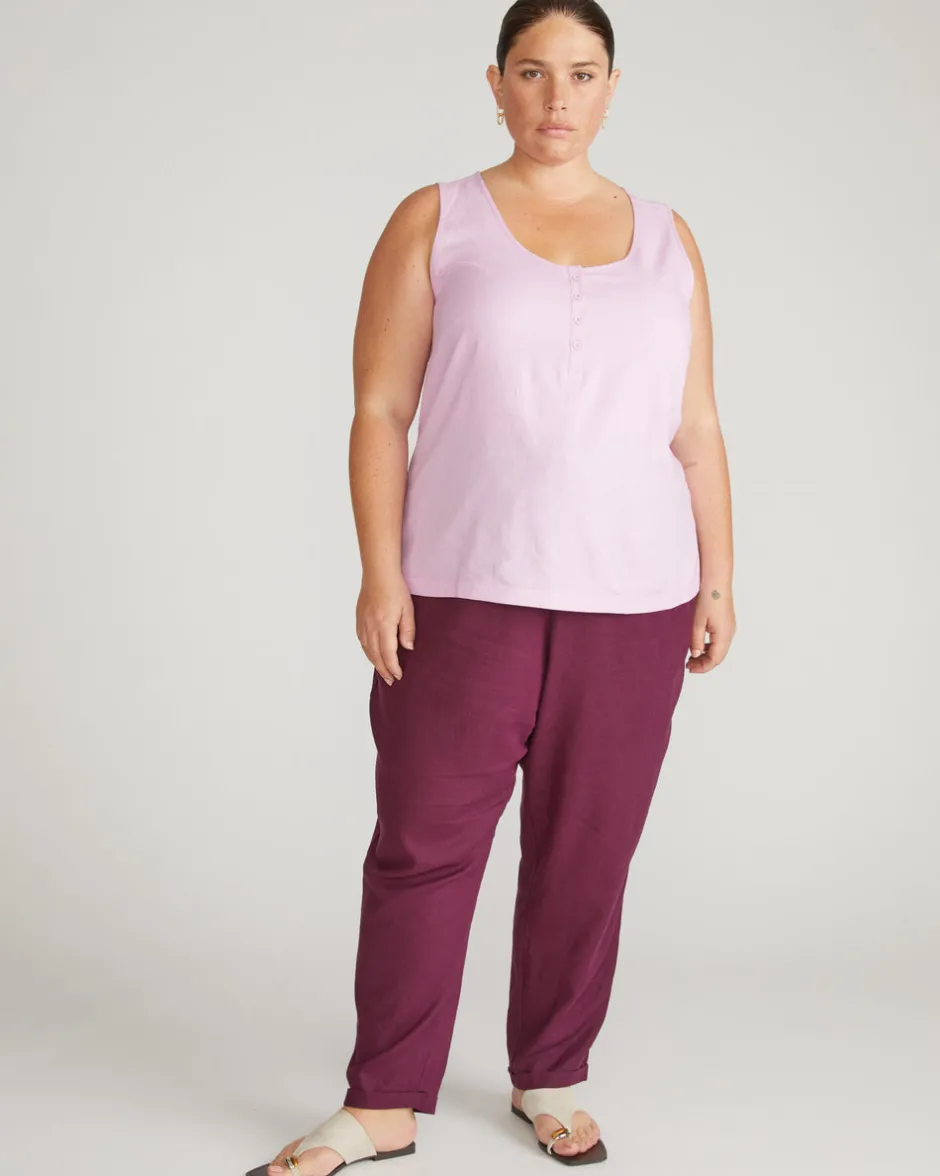 Universal Standard Henley Linen Tank