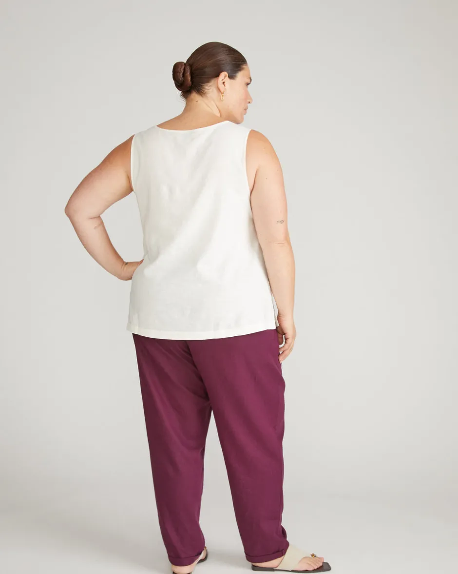 Universal Standard Henley Linen Tank