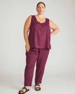 Universal Standard Henley Linen Tank