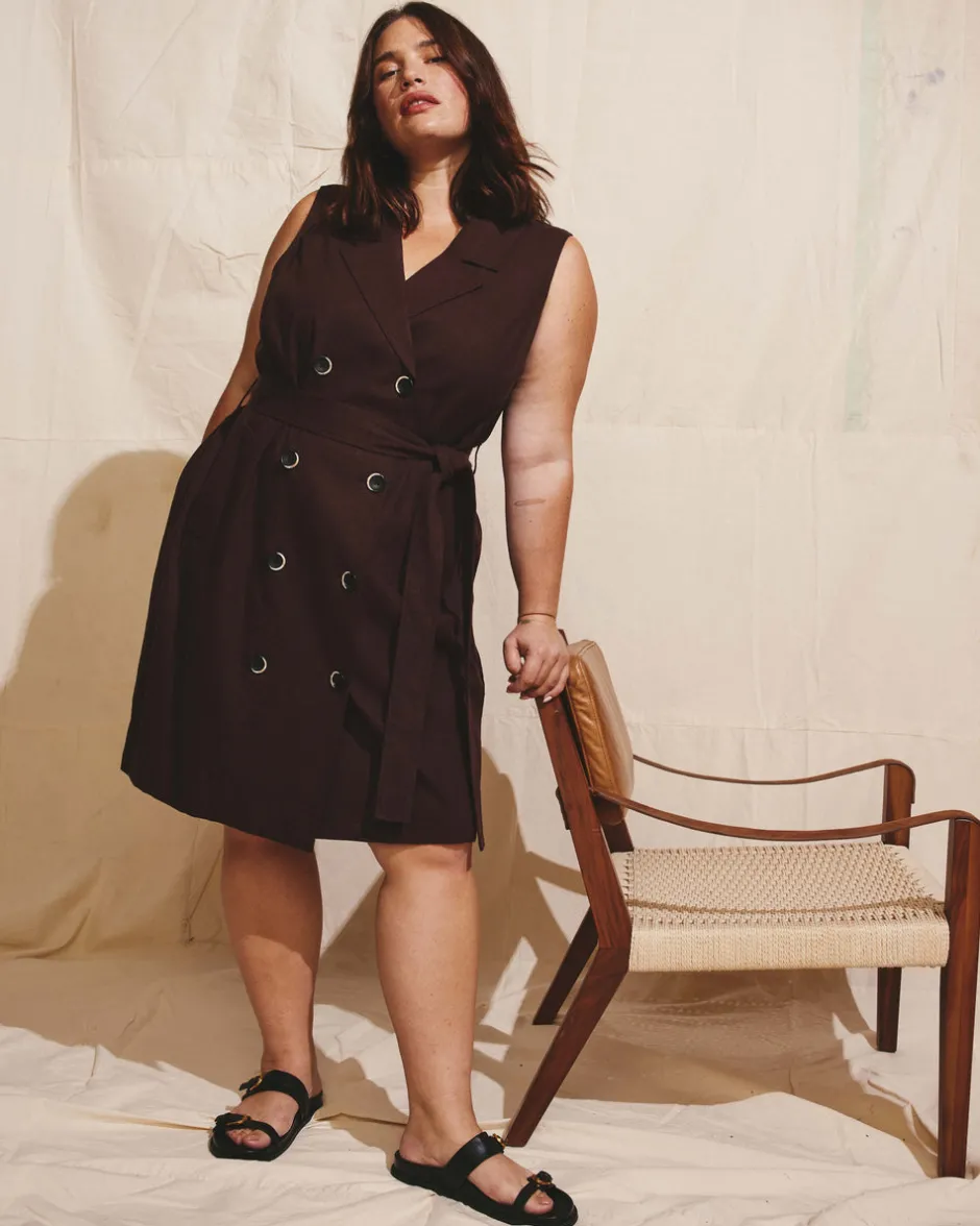Universal Standard Hudson Linen Trench Dress
