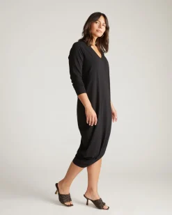 Universal Standard Iconic Long Sleeve V-Neck Geneva Dress