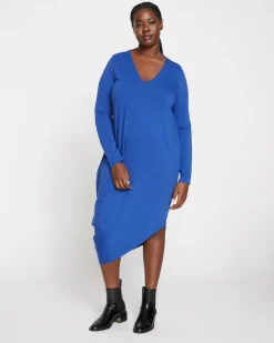 Universal Standard Iconic Long Sleeve V-Neck Geneva Dress