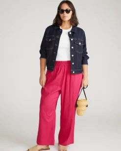 Universal Standard Iris Linen Easy Pull-On Pants