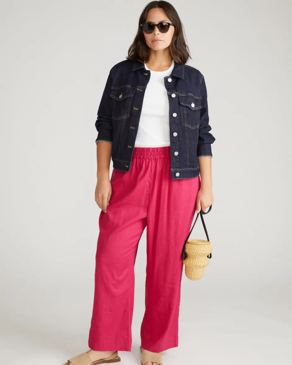 Universal Standard Iris Linen Easy Pull-On Pants