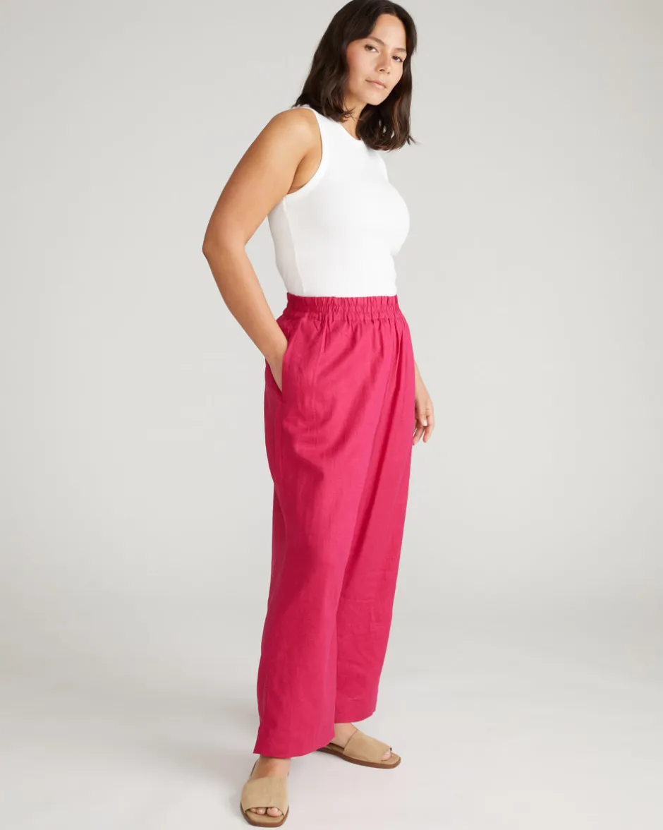 Universal Standard Iris Linen Easy Pull-On Pants