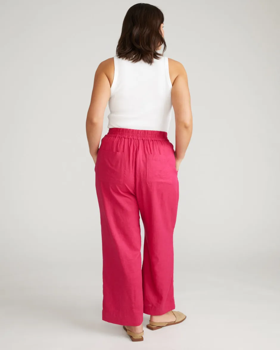Universal Standard Iris Linen Easy Pull-On Pants