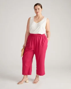 Universal Standard Iris Linen Easy Pull-On Pants