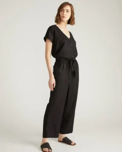 Universal Standard Iris Linen Easy Pull-On Pants