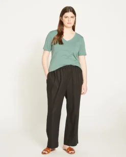 Universal Standard Iris Linen Easy Pull-On Pants