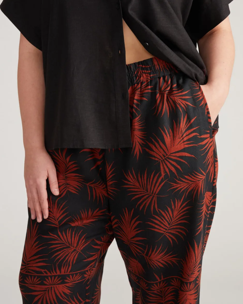 Universal Standard Iris Linen Easy Pull-On Pants