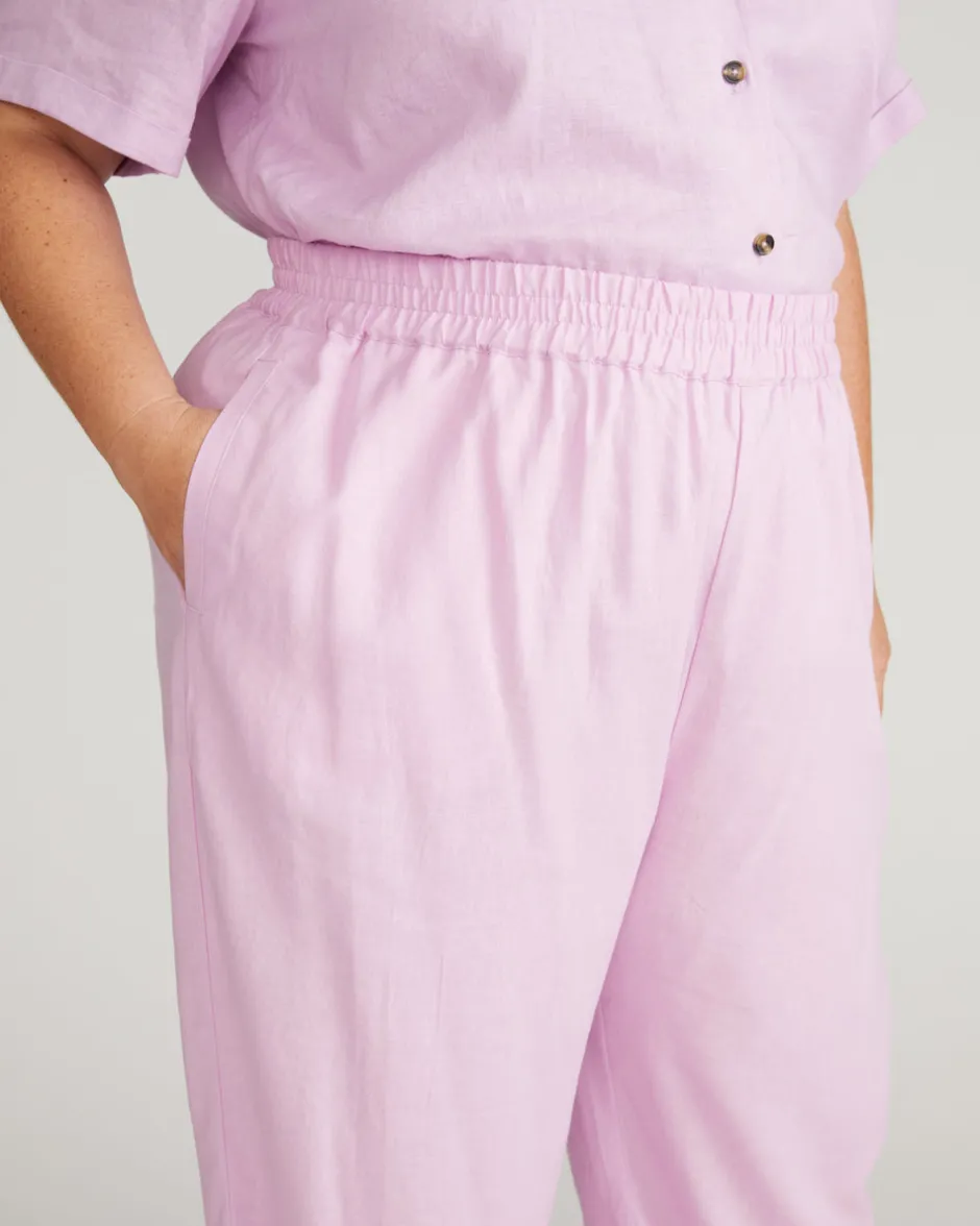 Universal Standard Iris Linen Easy Pull-On Pants