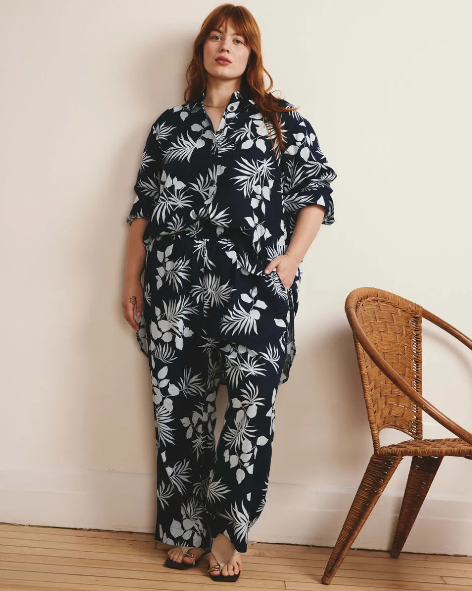 Universal Standard Iris Linen Easy Pull-On Pants