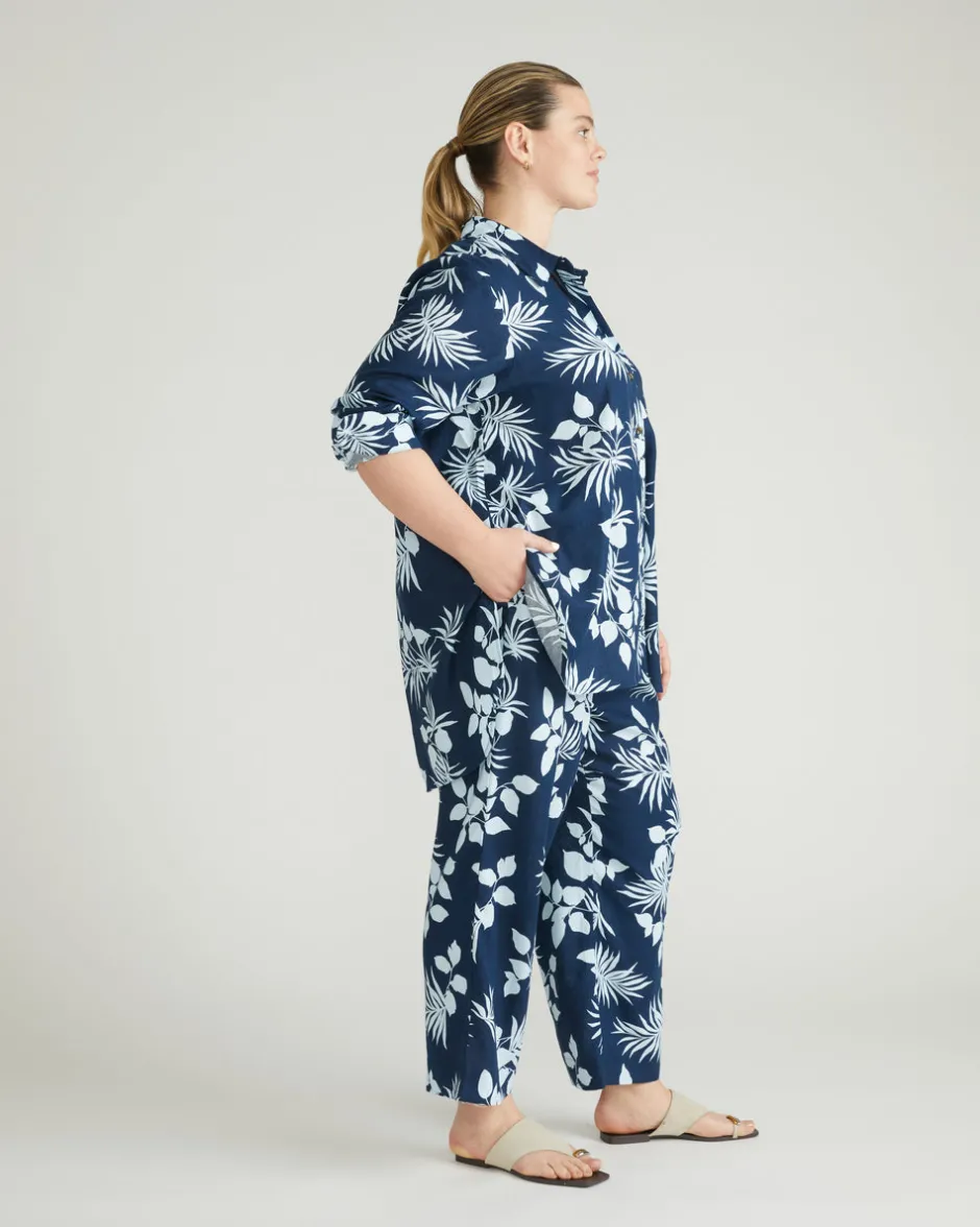 Universal Standard Iris Linen Easy Pull-On Pants