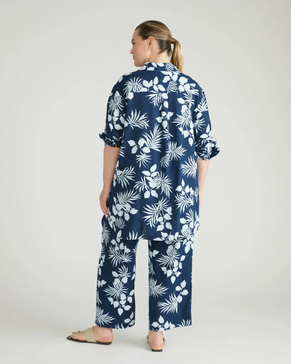 Universal Standard Iris Linen Easy Pull-On Pants