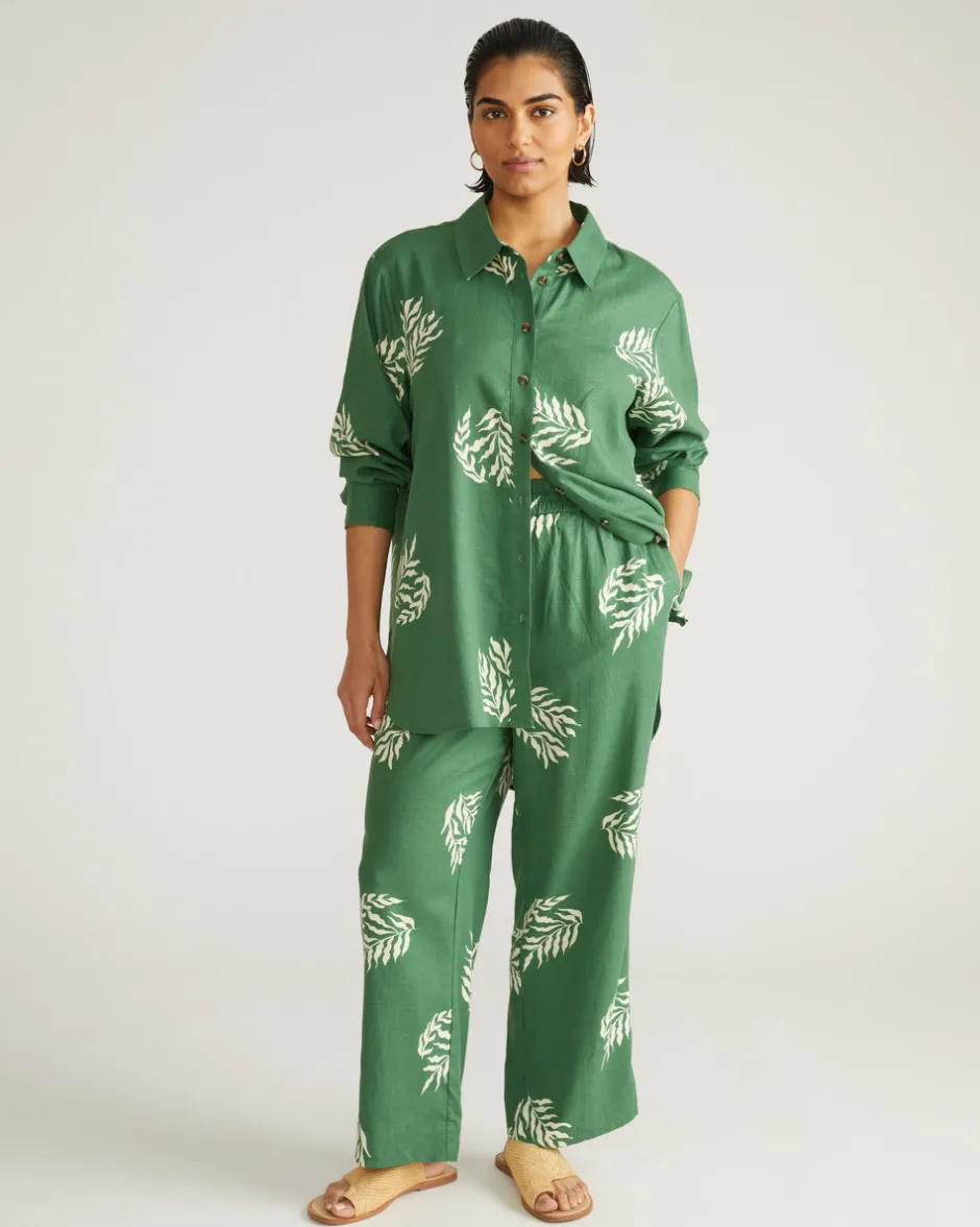 Universal Standard Iris Linen Easy Pull-On Pants