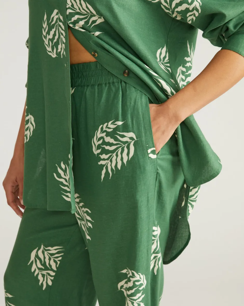 Universal Standard Iris Linen Easy Pull-On Pants