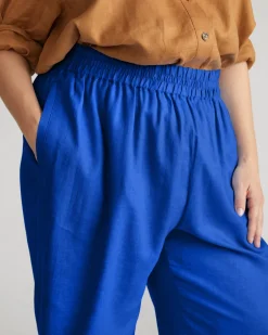 Universal Standard Iris Linen Easy Pull-On Pants
