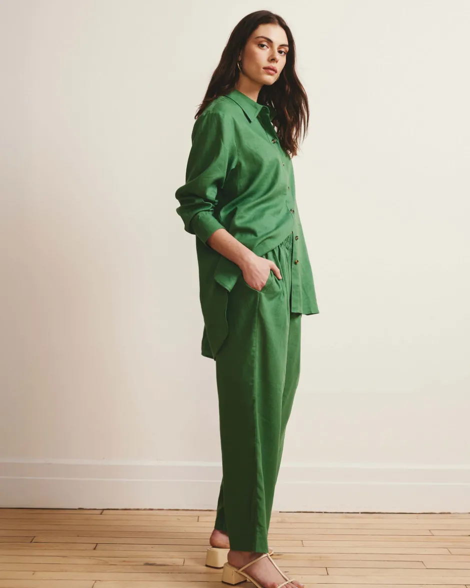 Universal Standard Iris Linen Easy Pull-On Pants