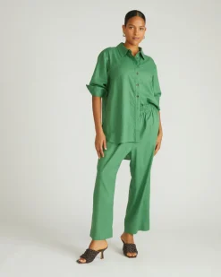 Universal Standard Iris Linen Easy Pull-On Pants