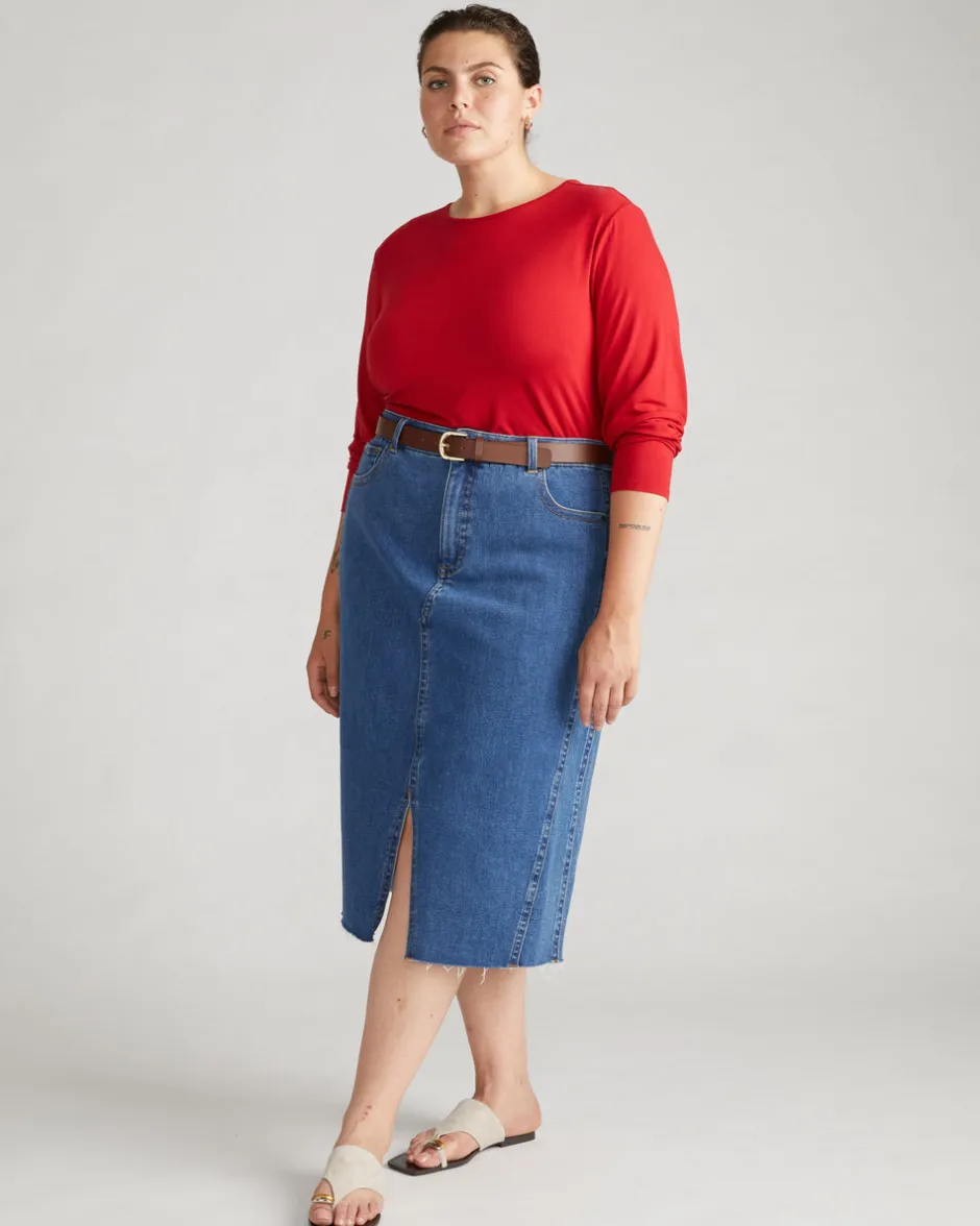 Universal Standard Joan Liquid Jersey Long Sleeve Top