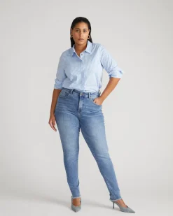 Universal Standard Joni High Rise Curve Slim Leg Jeans 32 Inch