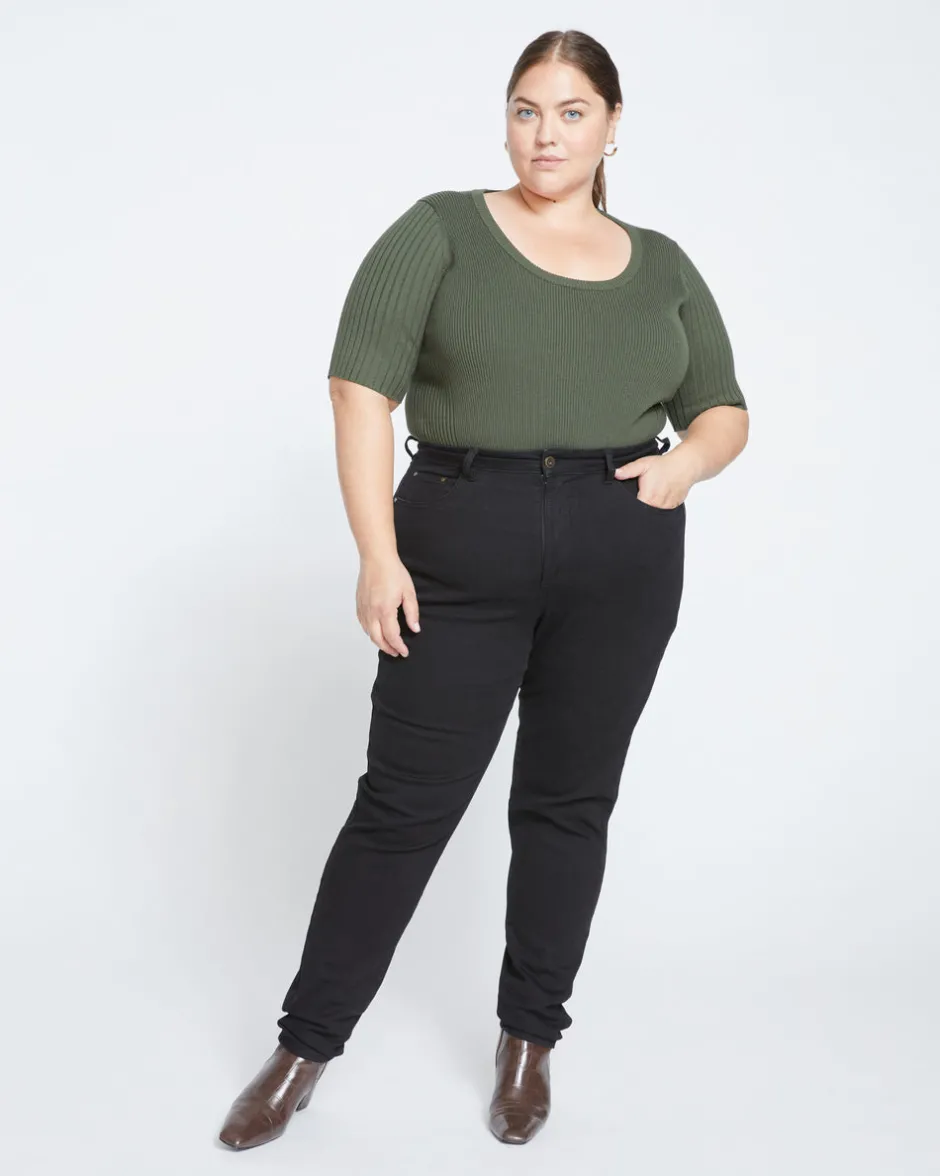 Universal Standard Joni High Rise Curve Slim Leg Jeans 32 Inch