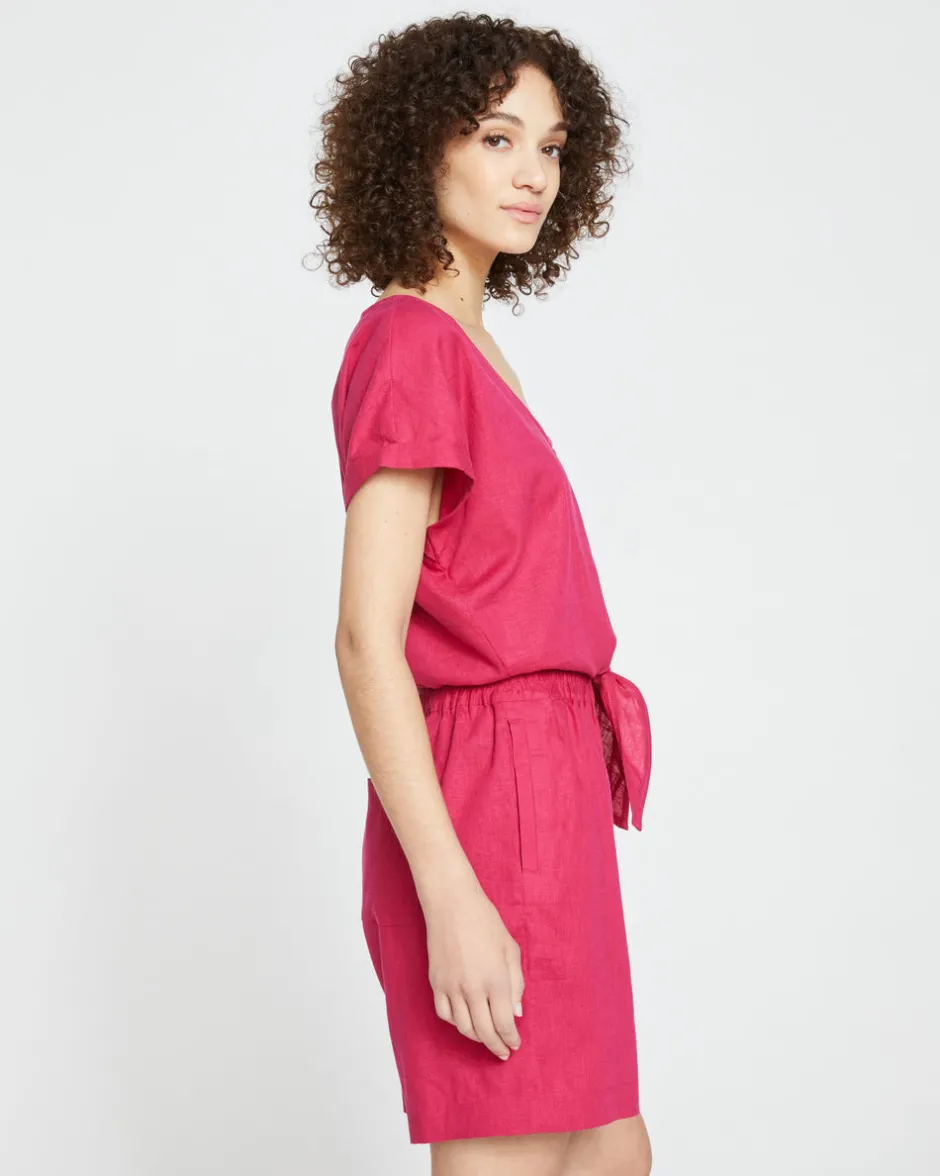 Universal Standard Juniper Linen Easy Pull-On Shorts