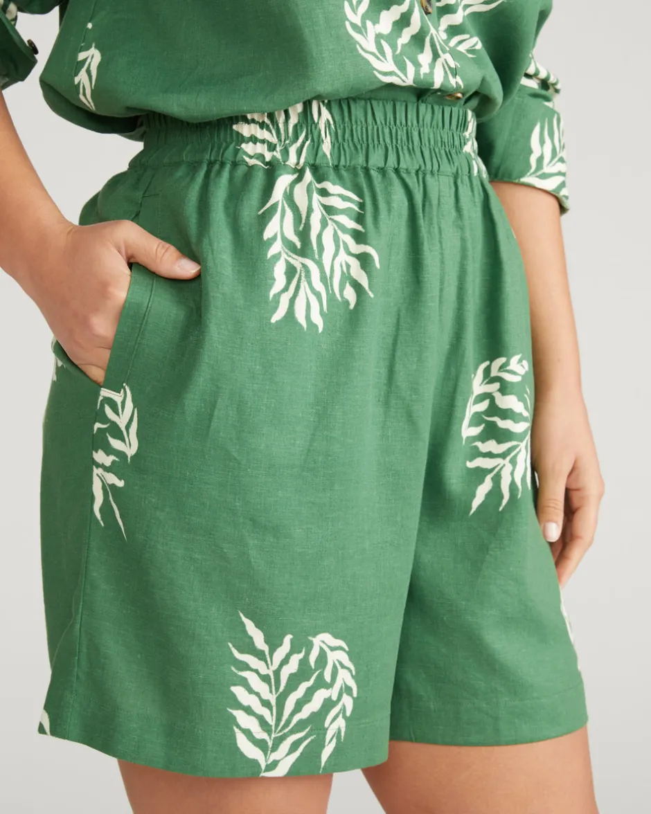 Universal Standard Juniper Linen Easy Pull-On Shorts