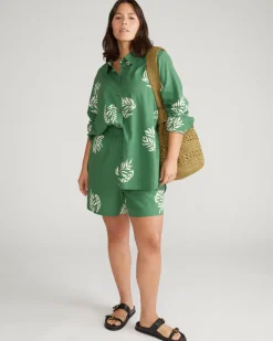 Universal Standard Juniper Linen Easy Pull-On Shorts