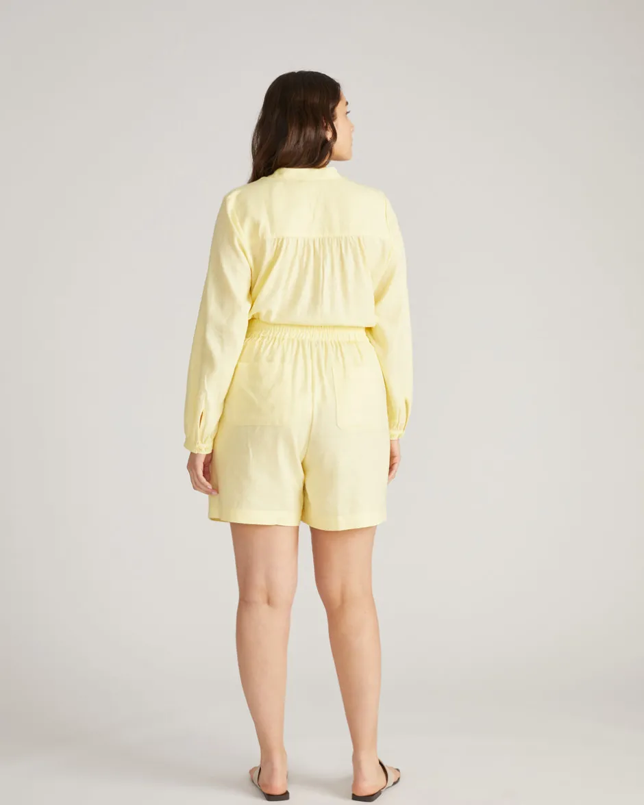 Universal Standard Juniper Linen Easy Pull-On Shorts