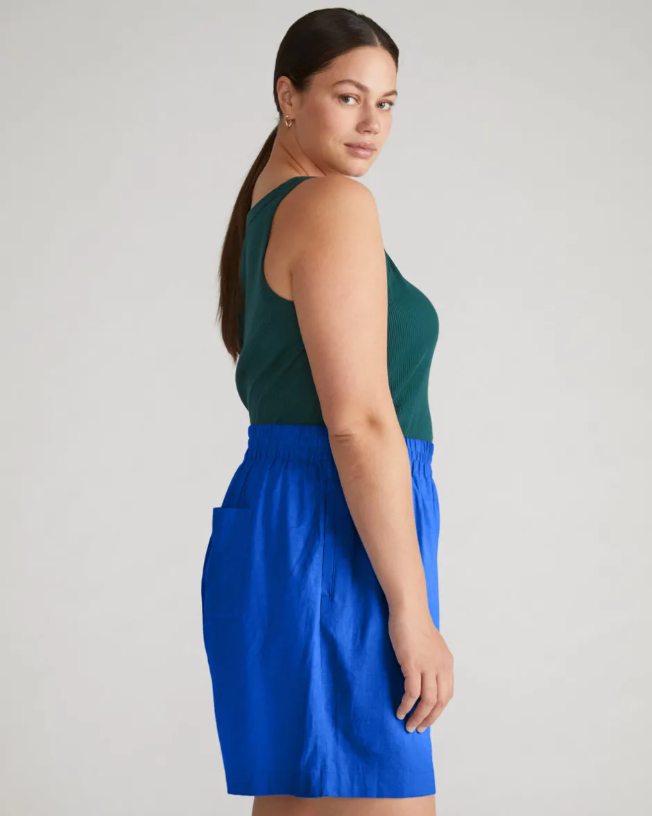 Universal Standard Juniper Linen Easy Pull-On Shorts