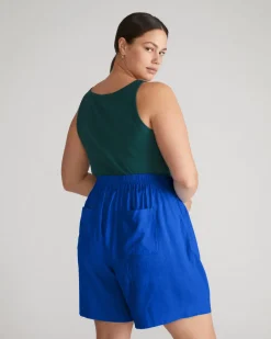 Universal Standard Juniper Linen Easy Pull-On Shorts