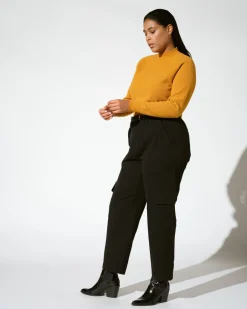 Universal Standard Karlee Stretch Cotton Twill Cargo Pants