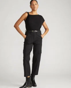 Universal Standard Karlee Stretch Cotton Twill Cargo Pants