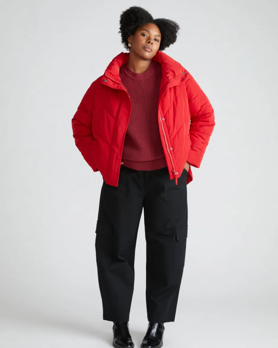 Universal Standard Karlee Stretch Cotton Twill Cargo Pants
