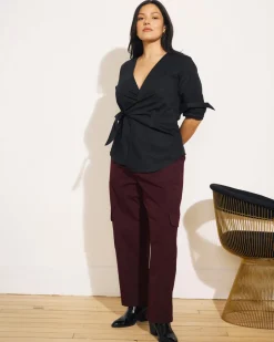 Universal Standard Karlee Stretch Cotton Twill Cargo Pants