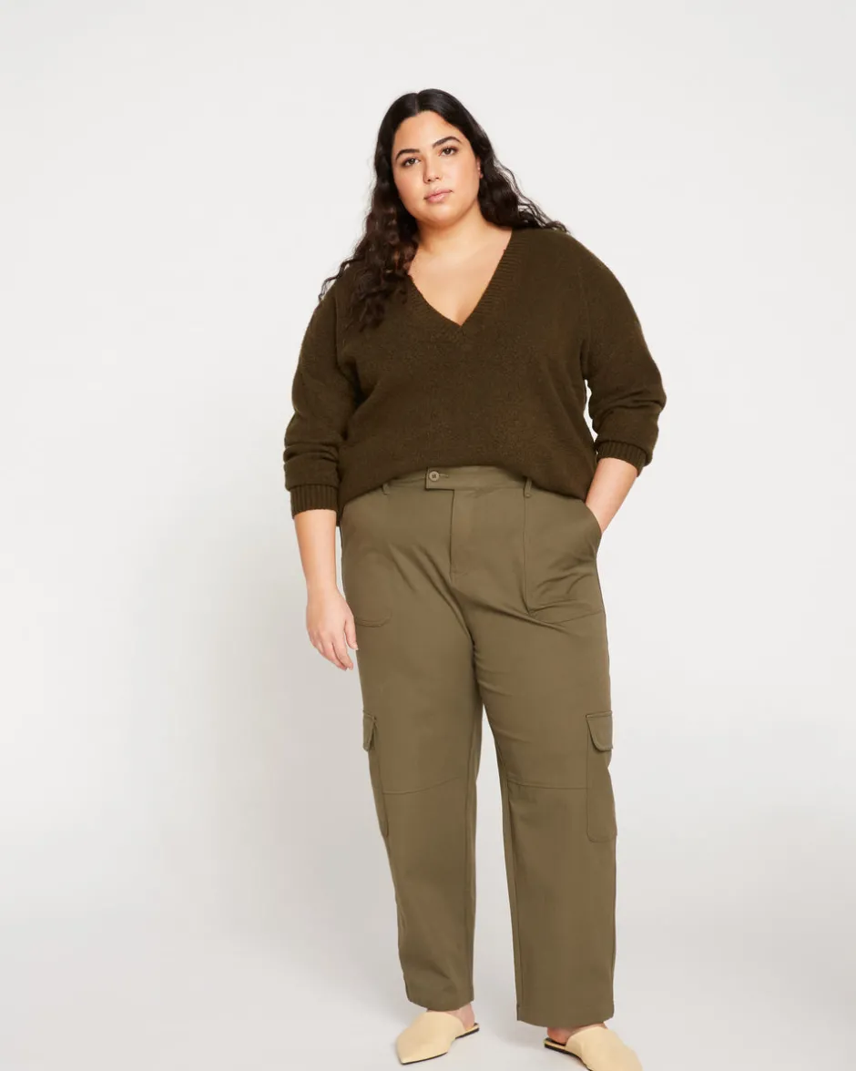 Universal Standard Karlee Stretch Cotton Twill Cargo Pants