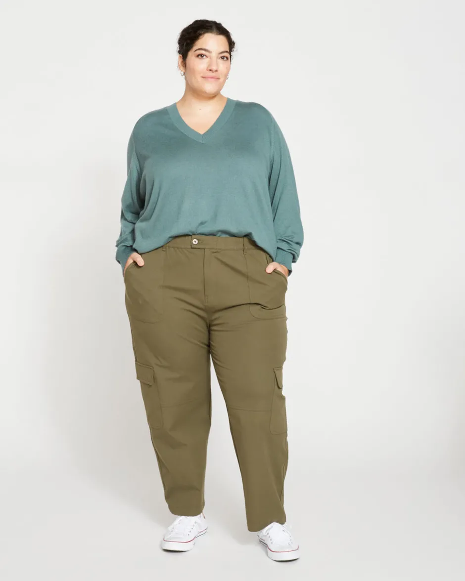 Universal Standard Karlee Stretch Cotton Twill Cargo Pants