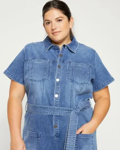 Universal Standard Kate Denim Jumpsuit