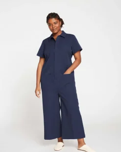 Universal Standard Kate Stretch Cotton Twill Jumpsuit