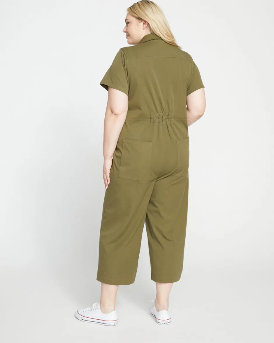 Universal Standard Kate Stretch Cotton Twill Jumpsuit