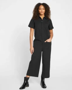 Universal Standard Kate Stretch Cotton Twill Jumpsuit